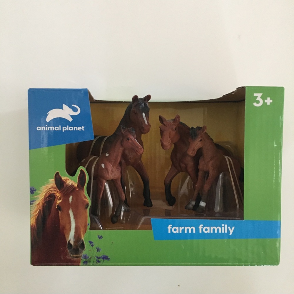 NEW Horses Set of 4 Imaginative Play Toys Farm Family | Animal Planet